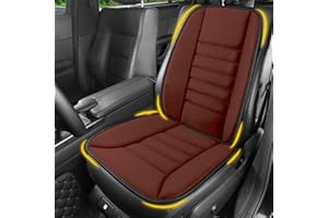 Lofty Aim Car Seat Cushion with Back Support Pillow, Comfy Lumbar Support & Seat Cushion, Memory Foam Driving Pillow for Back-Sciatica Pain Relief, Auto Pad Suitable for Car, Truck, SUV - Brown