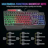 Rii RK202 Gaming Keyboard Rainbow Backlight Spill-Resistant UK Layout view 5