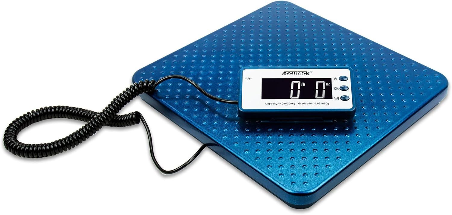 Accuteck 440lb Heavy Duty Digital Metal Industry Shipping Postal scale (ACB440), Assorted Colors : Office Products