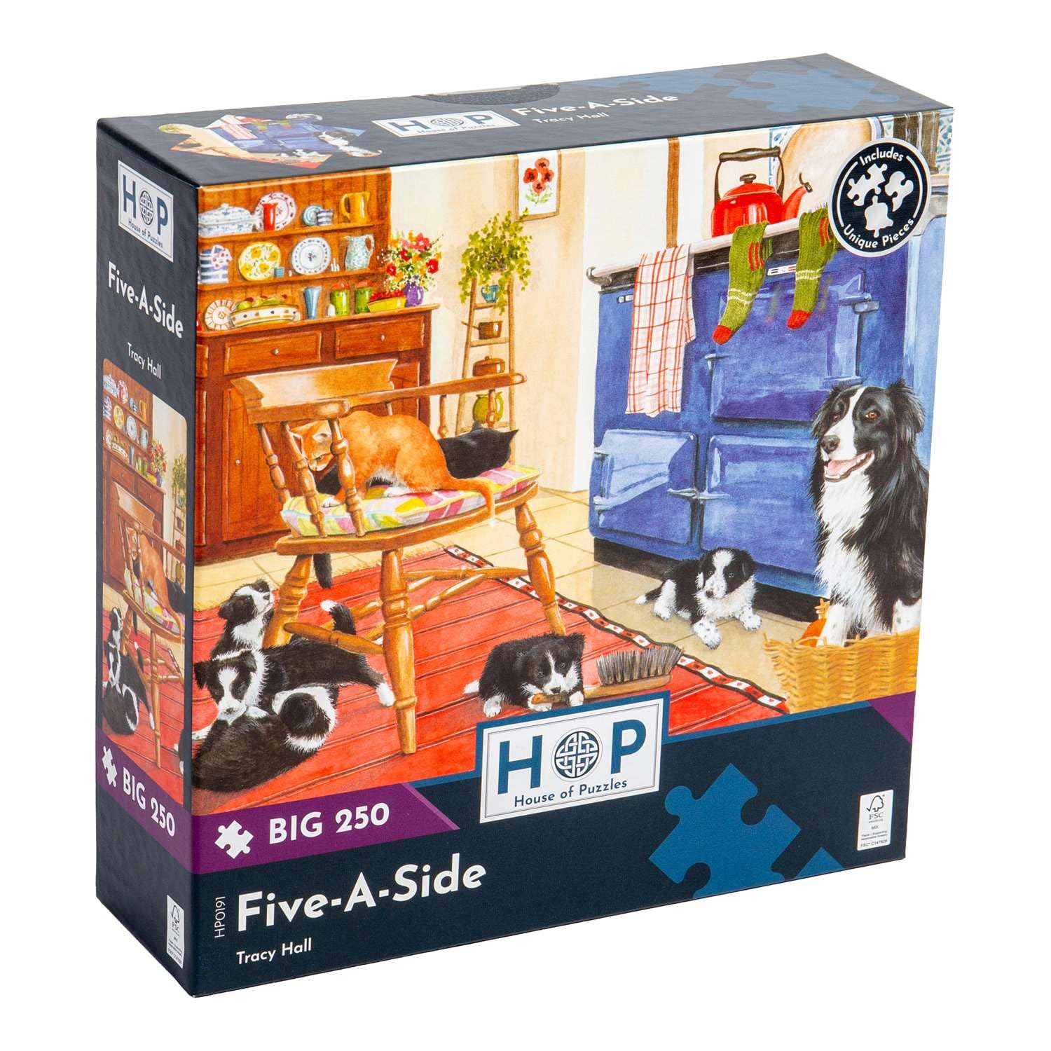 The House of Puzzles - Five-A-Side Jigsaw - Big 250 Piece Jigsaws For Adults & Kids, Extra Large Pieces, Artist Illustrated, Scenic Landscape, Deluxe Puzzle Gifts — image 1