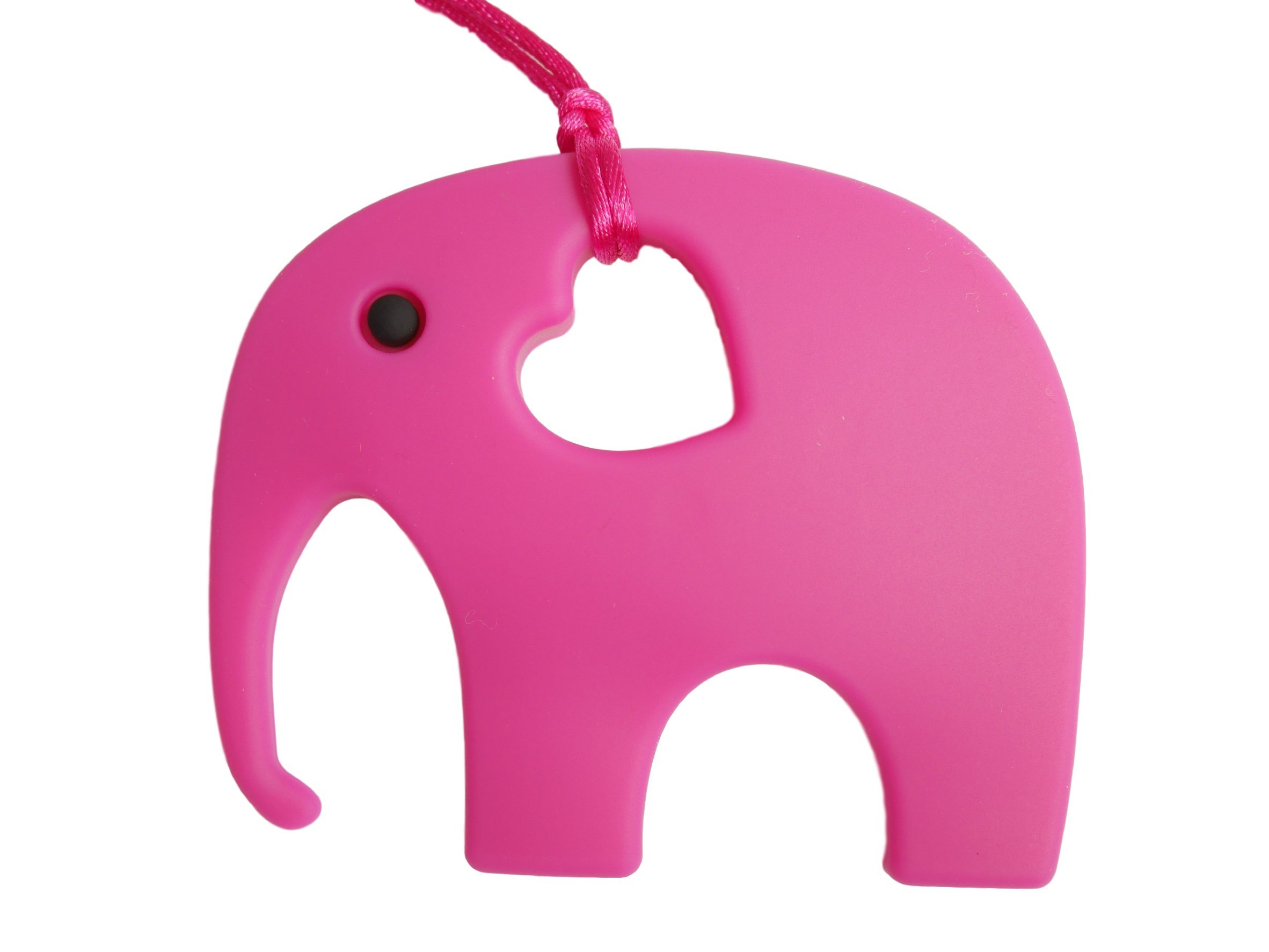 Elephant Teether Soother Silicone Toy BPA Free (Pink)