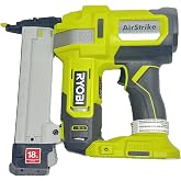 RYOBI ONE+ 18-Gauge Cordless AirStrike Narrow Crown Stapler P361 Green | Battery and Charger Sold Separately