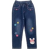 Peacolate 2-10Years Little Big Girl Spring Autumn Fall Trousers Pants Denim Jeans