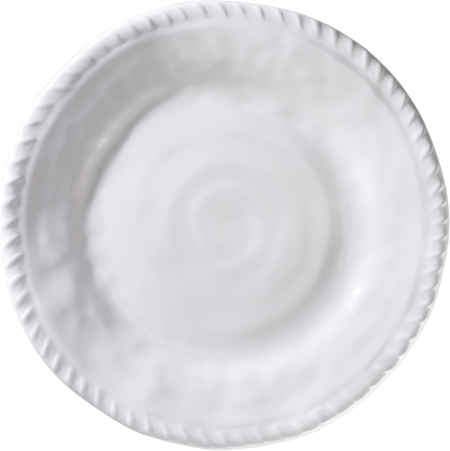 Amazon Com Merritt White Nautical Rope 11 Inch Melamine Dinner Plates Set Of 6 Dinner Plates