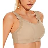 Wingslove Womens Sports Bras High Impact Adjustable Wireless Plus Size Sports Bra Full Figure Large Bust Workout Running Bra