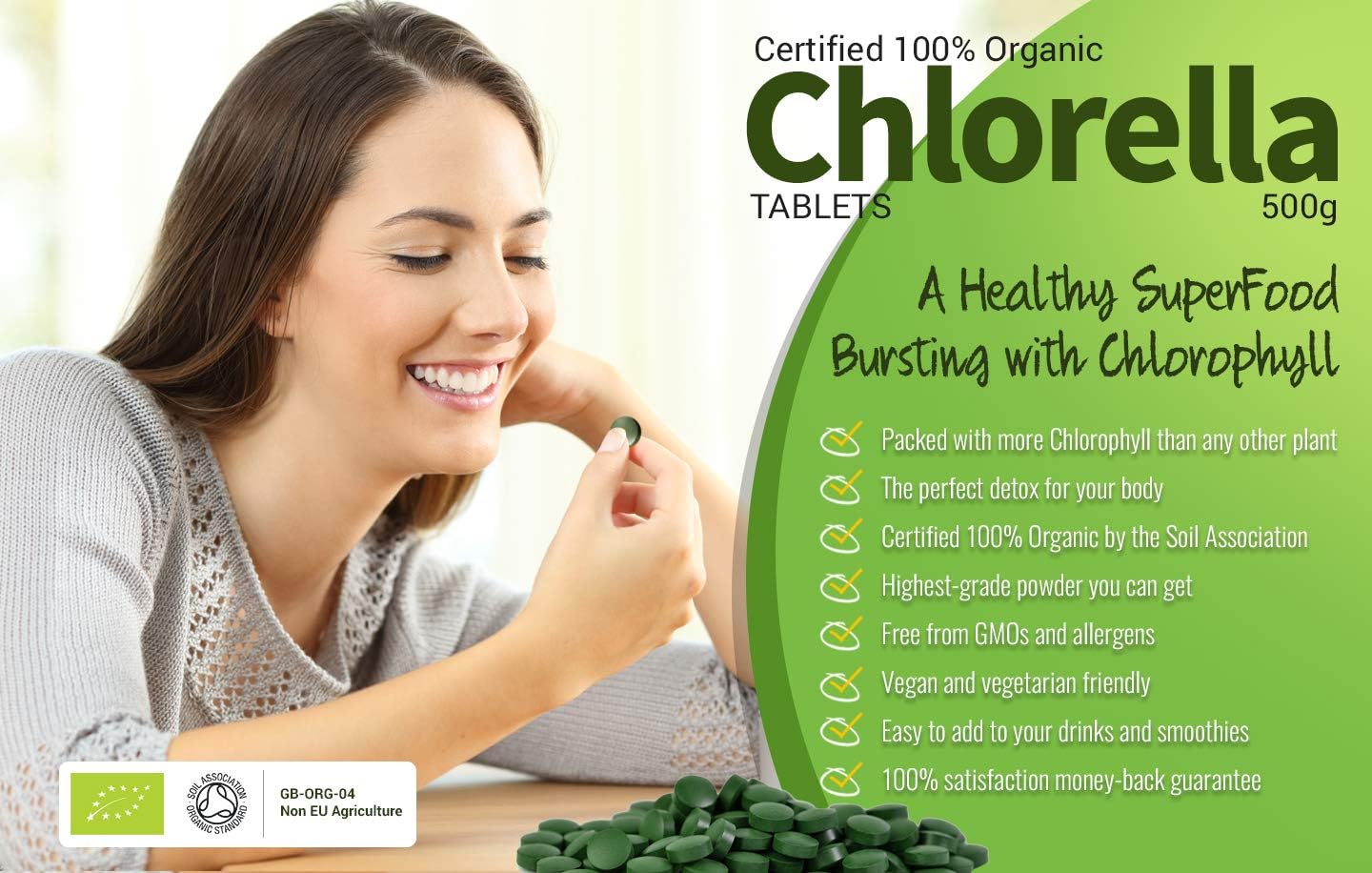 Chlorella Tablets, 300 count (Pack of 1) - Image 5