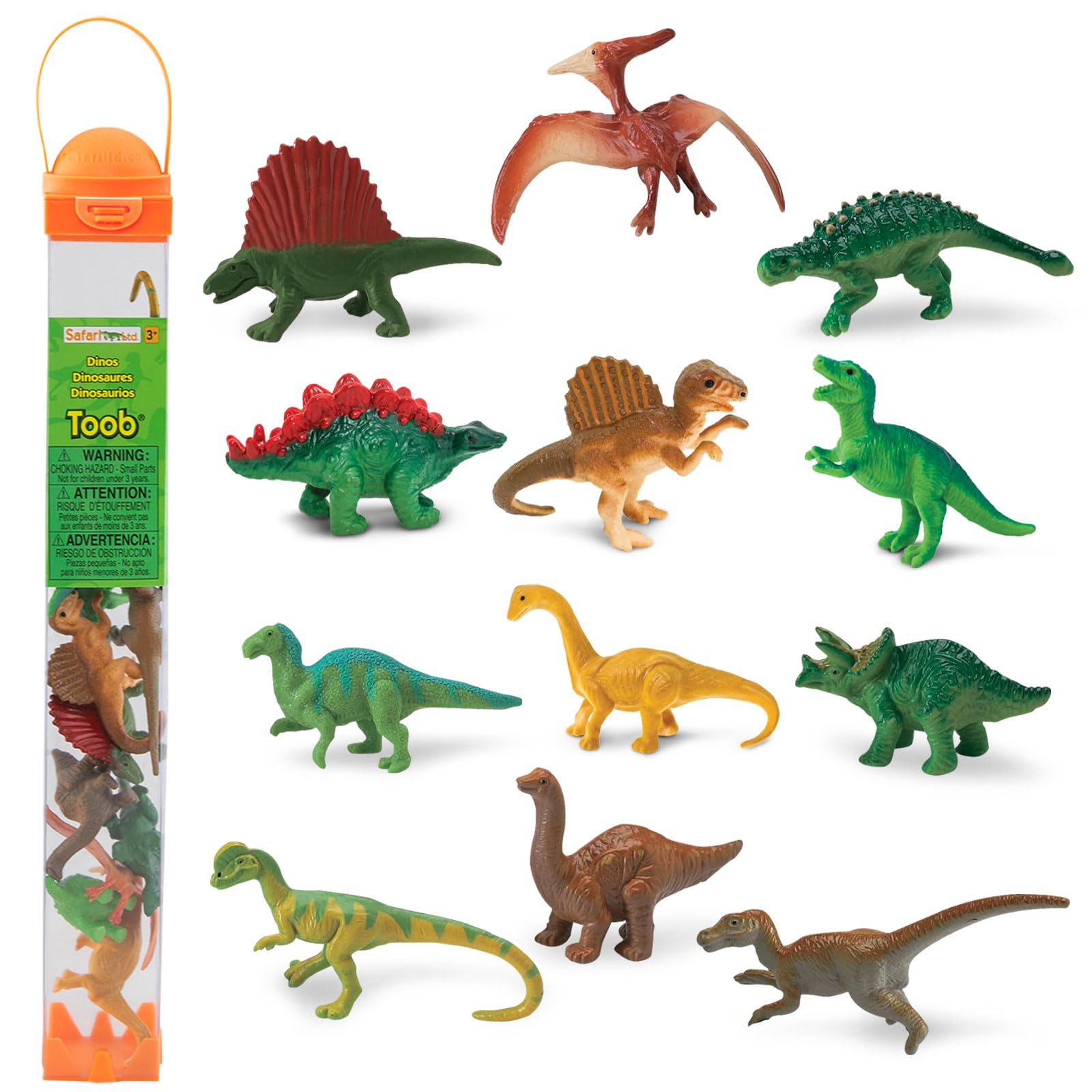 Safari Ltd Dinosaur Tube 10 Piece Play Set