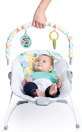 Bright Starts Safari Fun Vibrating Bouncer with Toy Bar view 7