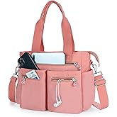 CALUOMATT Tote Bag for Women Canvas Handbags for Woman Crossbody Bags with Multiple Pockets