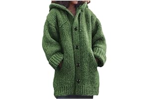 ChicCrate Womens Sweaters Open Front Cardigan Button Down Long Sleeve Shirts Cable Knit Chunky Tops Warm Winter Coats Outwear
