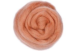 STARINGIRL 1PCS 200g 7.2oz Wool Roving Needle Felting Wool Yarn Roving Wool Fibre Wool for Needle Felting Hand Spinning DIY Craft Materials Fun Doll Needlework