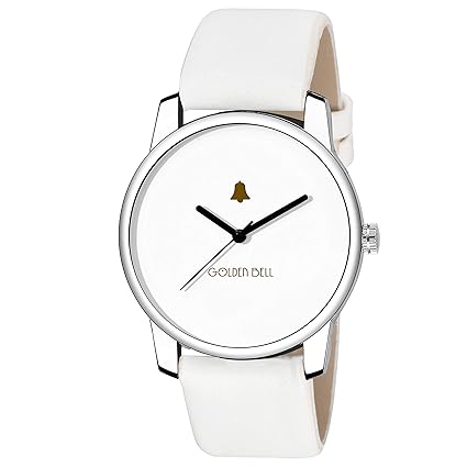 Graphic Analogue Display White Dial Strap Boys and Mens Watch