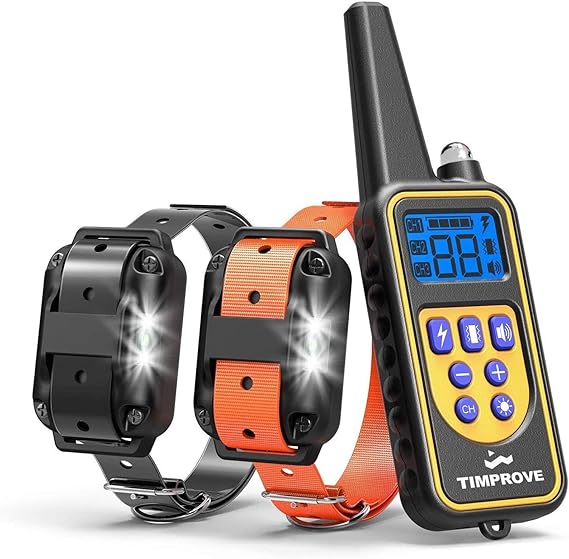 TIMPROVE 330 Yards Range Remote Dog Training Collar, 2020 Version