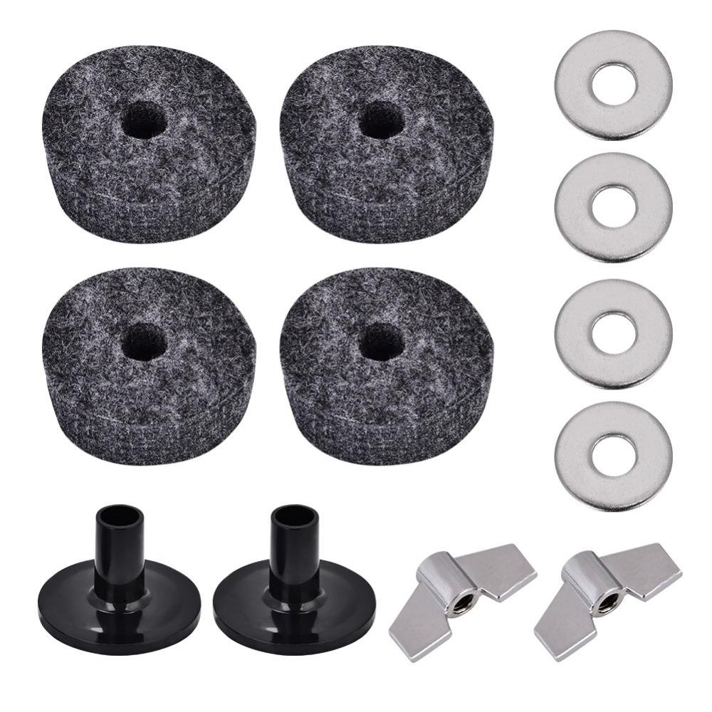 Drum Felt Washer Pad Plastic Cymbal Stand Sleeve Replacement Parts Set