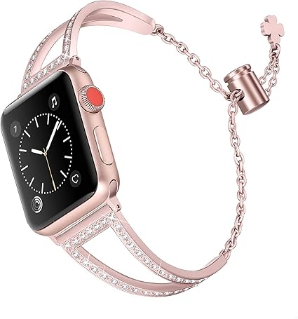 amazon silver apple watch band