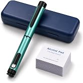 80 Unit Peptide Pen Injector with Adjustable Dose Dial, Injection Pen-Green | Reusable V1 Metal injector pen for 3ml Cartridges, with Smooth Plunger &amp; Travel Case, 50 Prep Pads for Home, Business, Gym