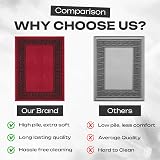 B&B Greeky Runner Rug 80x150 cm Washable Non-Slip Red Black view 5