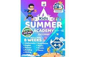 Kids Summer Academy by ArgoPrep - Grades 4-5: 8 Weeks of Math, Reading, Science, Logic, Fitness and Yoga | Online Access Incl