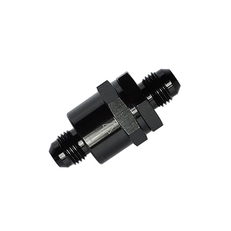 ONE WAY FLOW VALVE 3//8/" In Line Fuel Filter With Check