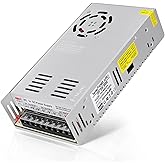 Taormey 24V 20A Universal Switching Power Supply,AC 110V/220V to DC 24V 20A 480W Regulated Converter Transformer Power Adapte