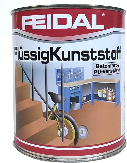 Feidal Flussigkunststoff Farblos Seidenmatt Zum Versiegeln Und Beschichten Von Betonboden Holz U Metall 2 5 Liter Spezial Bodenbeschichtung Fur Industrie Und Handwerk Amazon De Baumarkt