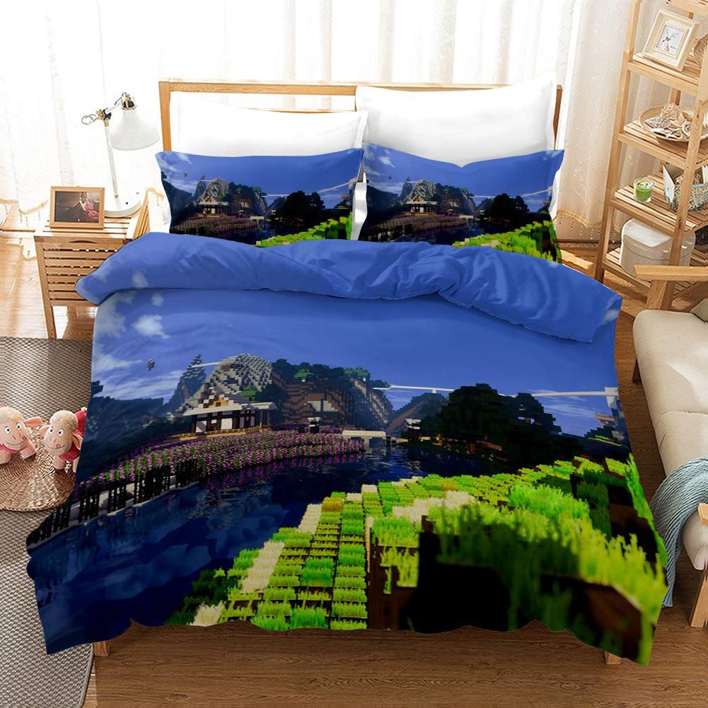Best Minecraft Bedding Set Queen Cree Home
