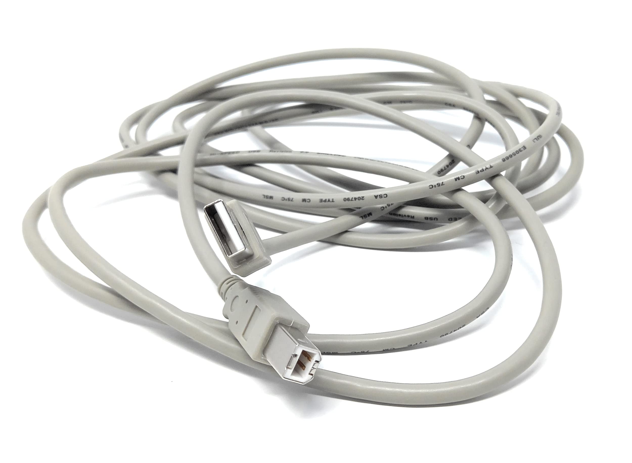 DRUT 3m USB A to B 2.0 24AWG High Speed Cable Lead for Printer, Scanner, Music Instrument 10ft Beige