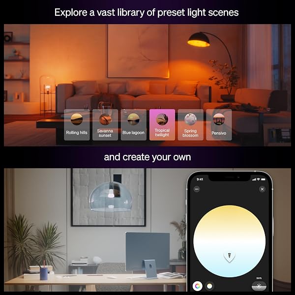 PHILIPS HUE SMART LED A19 BULB, 3 PACK, WHITE & COLOR AMBIANCE, E26 BASE, 7.2W, FULL SPECTRUM LIGHT 1000K-20000K, 810 LUMENS, DIMMABLE LED BULBS, WORKS WITH ALEXA, GOOGLE & APPLE HOME