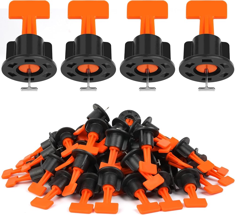 Flintronic Tile Leveling System 80PCS Kit with 2 Wrenches for Stone & Floors