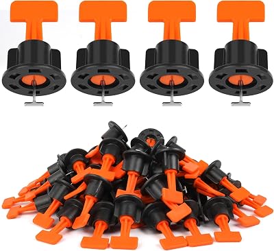 Flintronic Tile Leveling System 80PCS Kit with 2 Wrenches for Stone & Floors