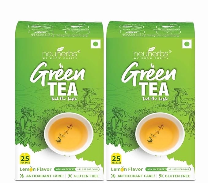 Neuherbs Green Tea, Lemon (50 Tea Bags)