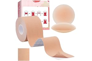 Hbaid Boob Tape & Silicone Nipple Covers Set – Invisible Lift for Backless Dresses