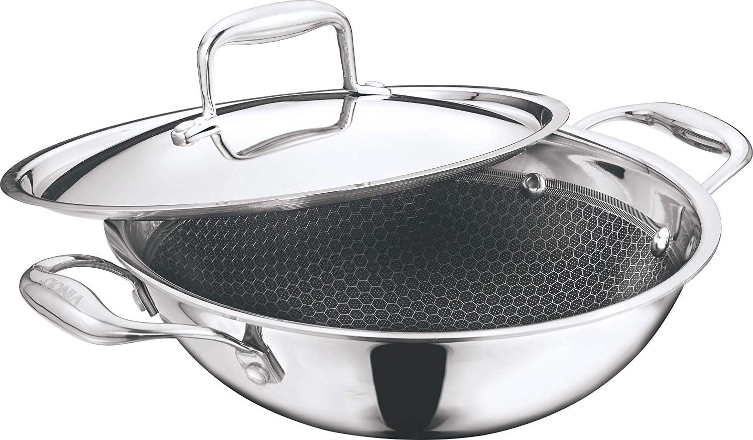 Buy Vinod Stainless Steel Platinum Triply X Kadai 24 cm, 2.5 Ltr