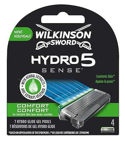 Wilkinson Sword Hydro 5 Sense Comfort Rasierklingen für Herren Rasierer 4 St