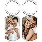 Personalized Double-sided Photo Text+Icons Keychain Drive Safe Boy Girlfriend Pet Memorial Anniversary Custom Keychain Gifts