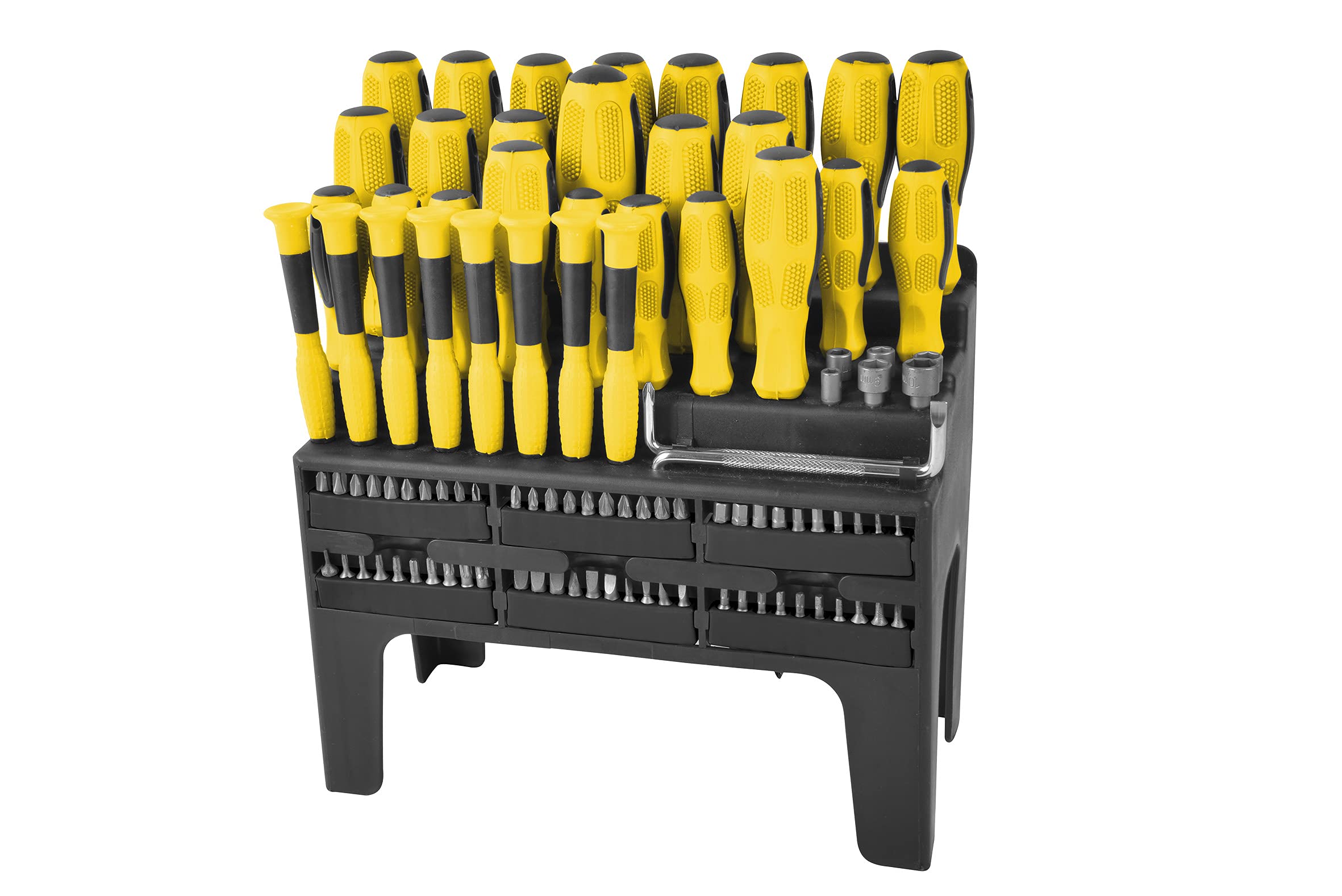 Brüder Mannesmann Werkzeuge M11426 Screwdriver and Bit Set Yellow/Black
