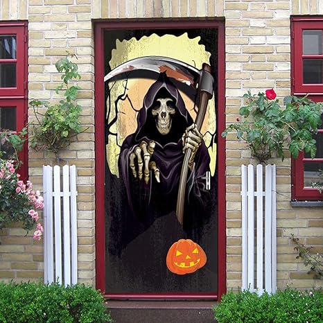 Amazon Star Moon Moo ドアステッカー 壁飾り トイレ 3d立体 壁紙 ウォールステッカー はがせる おしゃれ 部屋 死神 かぼちゃ ハロウィン バー 販売店 かわいい 77 0cm ウォールステッカー オンライン通販