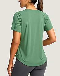 Women's Short Sleeve Workout Shirts Breathable UPF