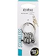 Nite Ize Keyring MicroLink, Stainless Steel Key Ring with 4 Key Carabiners