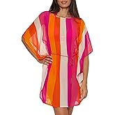 Trina Turk womens Sunburst Caftan, Casual, Beach Cover Ups for Women