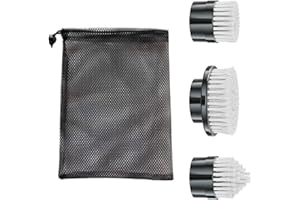 BCQDOL 3 Pcs of Brush Heads,Replacement Brush Heads for Electric Spin Scrubber, Cordless Power Shower Scrubber, Cleaning Brus