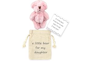 LUOKIFUR Pocket Bear Boyfriend Long-Distance Teddy Bear I Love You Gift Couple Long-Distance Relationship for him (Daughter)