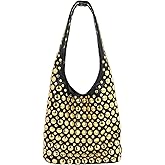 Ophlid Stylish Studded Hobo Bag Y2K Rivets Bucket Purse for Women Trendy Small Shoulder Tote Handbag