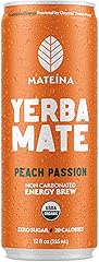 Mateina Organic Peach Passion Yerba Mate, 12 FZ