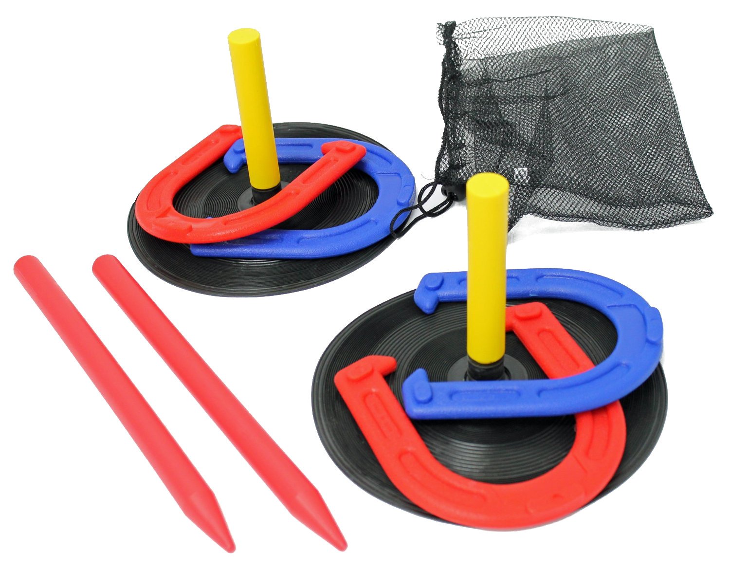 Horseshoe Game Set Indoor Outdoor Travel Bag Kids Family Backyard Lawn
