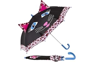 ShedRain Kids Umbrella for Girls & Boys - Pinch-Proof, Easy Grip Handle - Compact Children's School & Travel Umbrella with Large 38" Dome, Heavy Duty Steel Shaft & Fiberglass Ribs