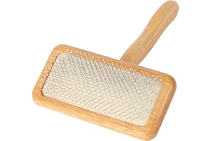 SGSYRYCO Dog Slicker Brush for Shedding & Grooming - Professional Dog Brush and Cat Brush with Coated Tips & Air-Cushion Design, Deshedding Tool Removes Undercoat Tangles & Loose Fur for Long/Short Hair Pets