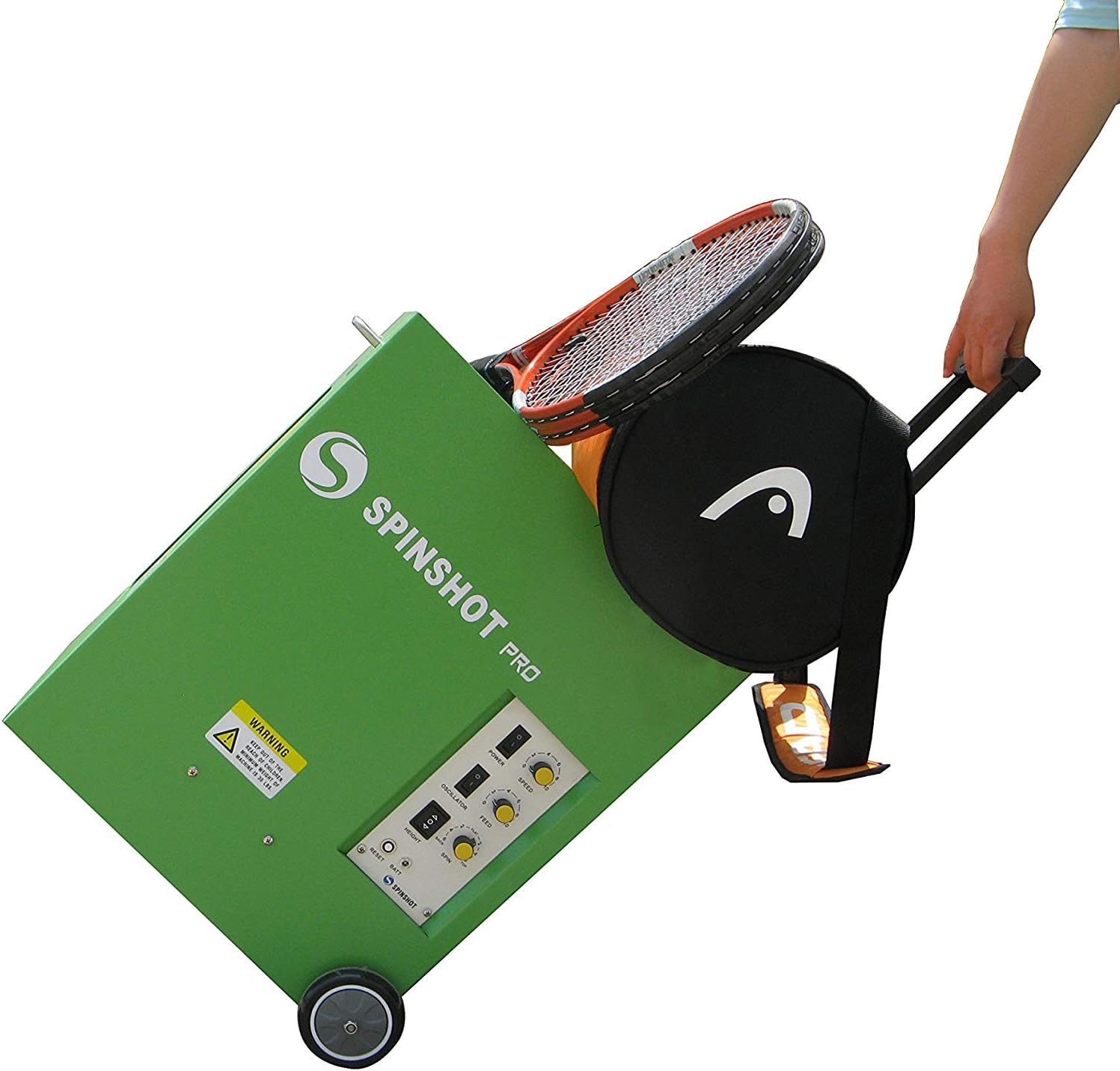 Spinshot Pro Tennis Ball Machine (The Best Model for Easy Use) : Sports & Outdoors