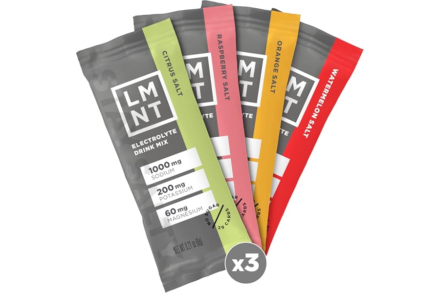 LMNT Zero Sugar Electrolytes - Variety Pack | Drink Mix | 12-Count