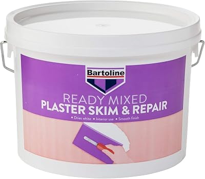 Bartoline Ready Mixed Plaster Skim and Repair 5L for Wall & Ceiling Repairs